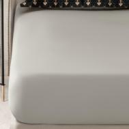 Простыня на резинке  Ладнер серая 160х200+30 см Togas