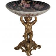 Чаша  на путти 16x16x19 см черный ГЛАСАР