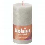 Свеча  Rustic 13х6,8 см Shine песочно-серая Bolsius