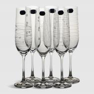 Набор бокалов для шампанского  Виола elements 190 мл 6 шт Bohemia Crystall