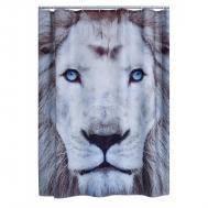 Штора для ванной  Leo серый 200х180 см Ridder