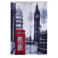 Штора для ванной  Telephone Box разноцветная 200х180 см Ridder