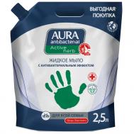 Жидкое мыло  Antibacterial антибактериальное Алоэ 2,5 л Aura