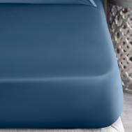 Простыня на резинке  Сенса синяя 160х200+30 см Togas