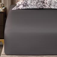 Простыня на резинке  Селиса темно-фиолетовая 180х200+30 см Togas