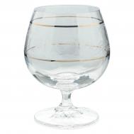 Набор рюмок для бренди  Falco панто 2 отводки платина 250 мл 6 шт Crystalite Bohemia