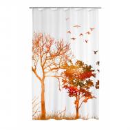 Штора для ванной  Jardin оранжевый 180x200 см Ridder