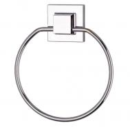 Держатель для полотенца  круг, самоклеящийся, хром Teknotel