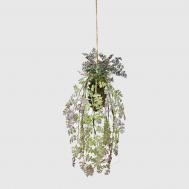 Микания  ампельная искусственная, подвесная с корнем 60 см, ширина 38 см Конэко-О