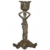 Подсвечник  нимфа 8.5x8.5x15.5 см ГЛАСАР