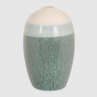 Ваза для цветов  фарфоровая зеленая 16x16x25 см Eurasia Group