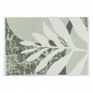 Коврик для ног  Foresta verde белая с зеленым 50х70 см Cleanelly