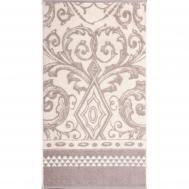 Махровое полотенце  Delizioso бежевое с кремовым 50х90 см Cleanelly