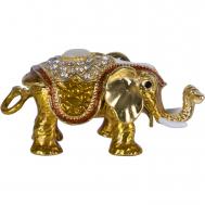 Шкатулка  со стразами Слоник 7х4х3 см ГЛАСАР