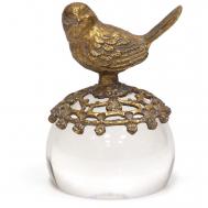 Пресс-папье  с птичкой 7х7х10 см ГЛАСАР
