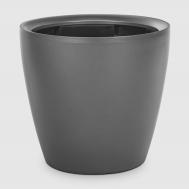 Кашпо с автополивом  d28см aq2826, темное серебро Green Sun