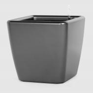 Кашпо с автополивом Greensun d28см RA2825 темное серебро Green Sun