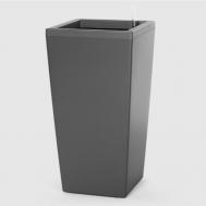 Кашпо с автополивом Greensun ic3059 темное серебро d30 см Green Sun