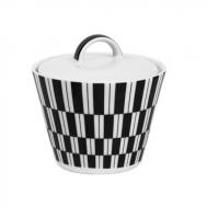 Сахарница  Tom черно-белые полосы 200 мл Thun 1794