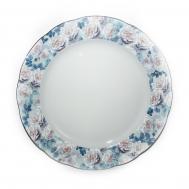 Блюдо мелкое  Роза Голубая роза отводка платина 30 см Thun 1794