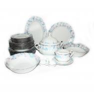 Столовый сервиз  Роза Голубая роза отводка платина 27/6 Thun 1794