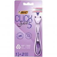 Бритвенный станок  Click 5 Soleil с 2 сменными кассетами BIC