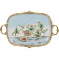 Поднос  с ручками 40х26х5 см ГЛАСАР