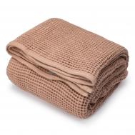 Плед жаккардовый вафельный  Dolci 180х140 см бежевый Дм текстиль
