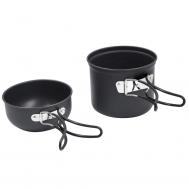 Котелок с крышкой-миской  черный 1 л FORESTER