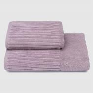 Махровое полотенце  Cascata сиреневое 50х90 см Cleanelly Basic