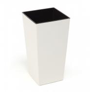 Напольное кашпо  Finezja с вкладышем кремовое 40х40х74 см Lamela SP.ZO.O.