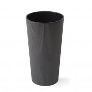 Классическое кашпо  Lilia Jumper с вкладышем графитовое 25х47 см Lamela SP.ZO.O.