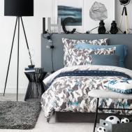 Комплект постельного белья  Флинт серый Двуспальный евро Togas