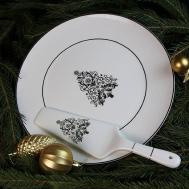 Блюдо для торта с лопаткой  7203 а АККУ