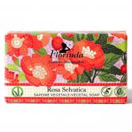 Мыло туалетное  Итальянская Мозаика Дикая роза 200 г FLORINDA