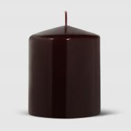 Свеча  Glossy д9см 10см коричневая Mercury