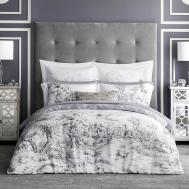 Комплект постельного белья  Горанна белый с серым Полуторный Togas