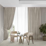 Комплект штор с подхватами  Ромуло экрю 260х275 см Togas