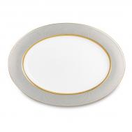 Блюдо овальное Narumi золотой алмаз 38 см Narumi