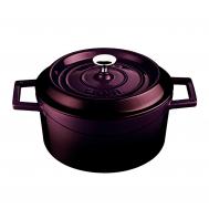 Кастрюля  круглая 2,82 л чугун фиолетовая Lava