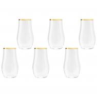 Набор стаканов для воды  Сабина золото 6 шт Same