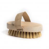 Щетка  овальная с ремнем щетина кабана 120х70 мм GLEDENIKA
