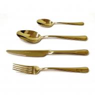 Набор столовых приборов  Luxor Champagne PVD 6 персон 24 предмета Herdmar