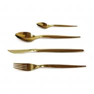 Набор столовых приборов  Tiffany Gold PVD 6 персон 24 предмета Herdmar