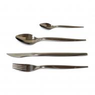 Набор столовых приборов  Tiffany Anthracite 6 персон 24 предмета Herdmar