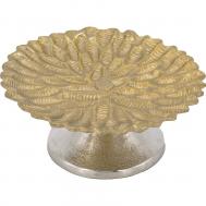 Блюдо декоративное  для торта золотистое 28х28х10 см ГЛАСАР
