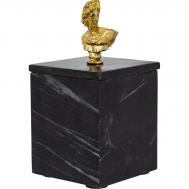 Шкатулка  из черного мрамора 10х10х20см ГЛАСАР