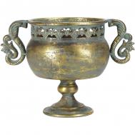 Ваза  металлическая 33x21x24см ГЛАСАР