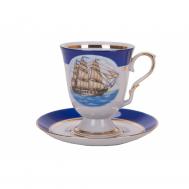 Бокал с блюдцем  в ассортименте 600 мл Дулево