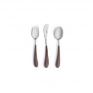 Набор столовых приборов  Alice brown детский 3 предмета Cutipol